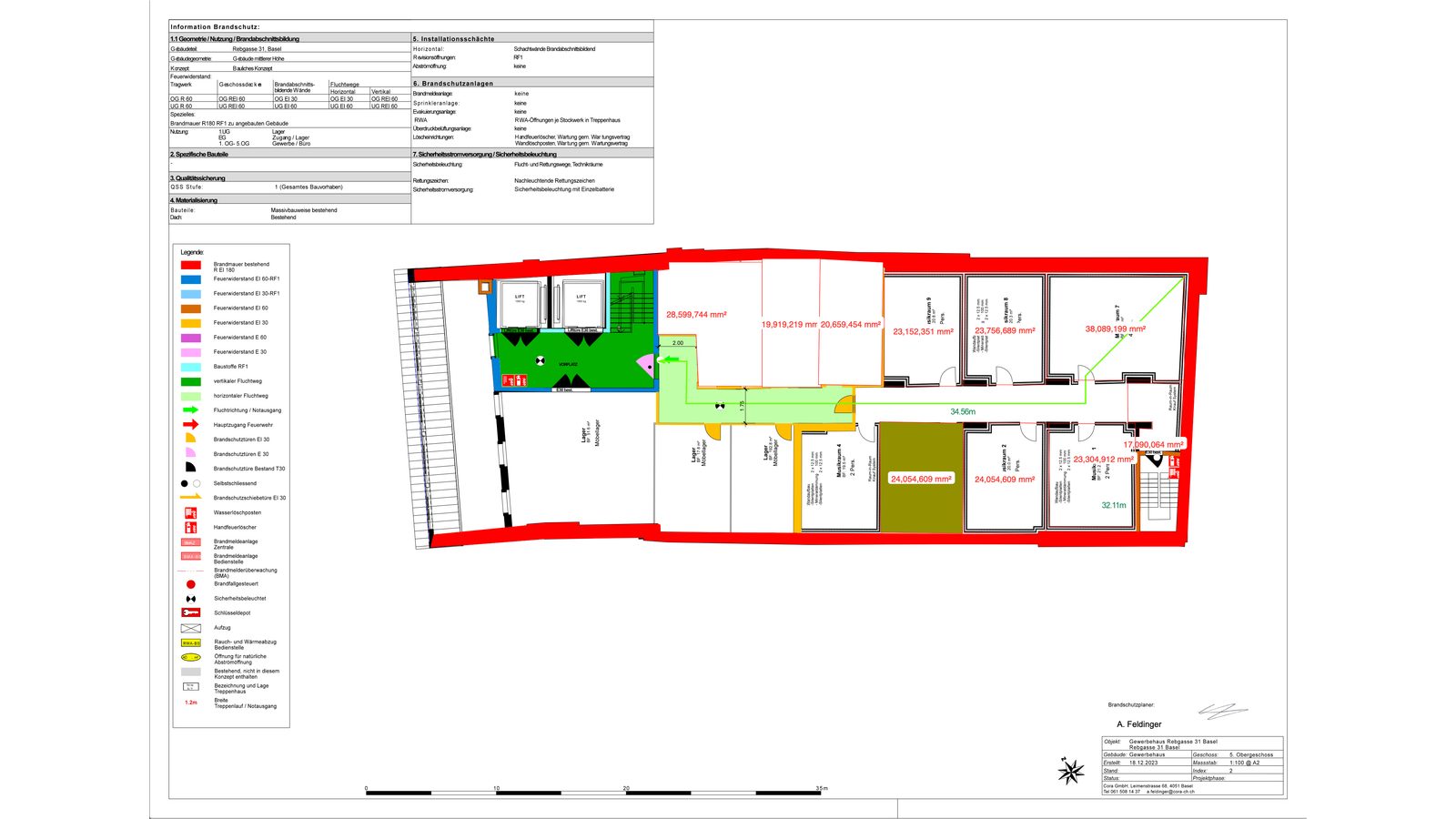 Grundriss (Brandschutzplan)