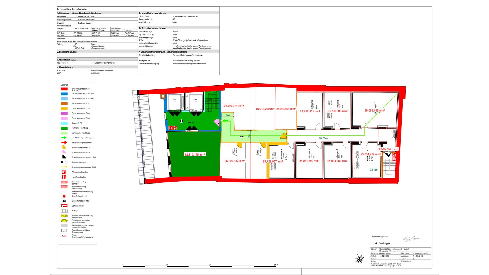 Grundriss (Brandschutzplan)