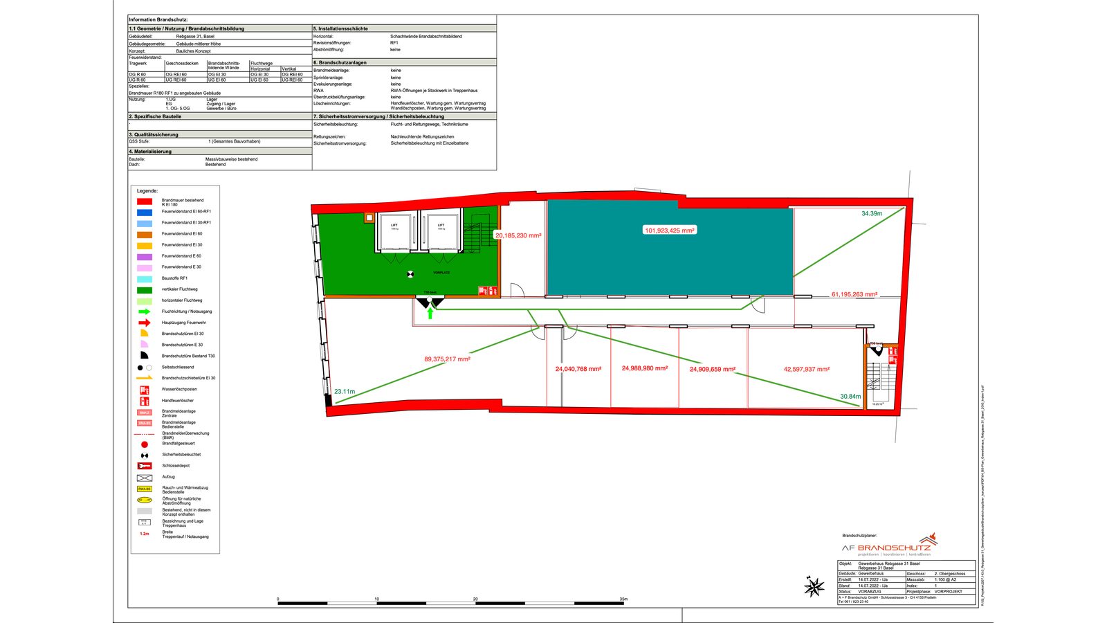 Grundriss (Brandschutzplan)