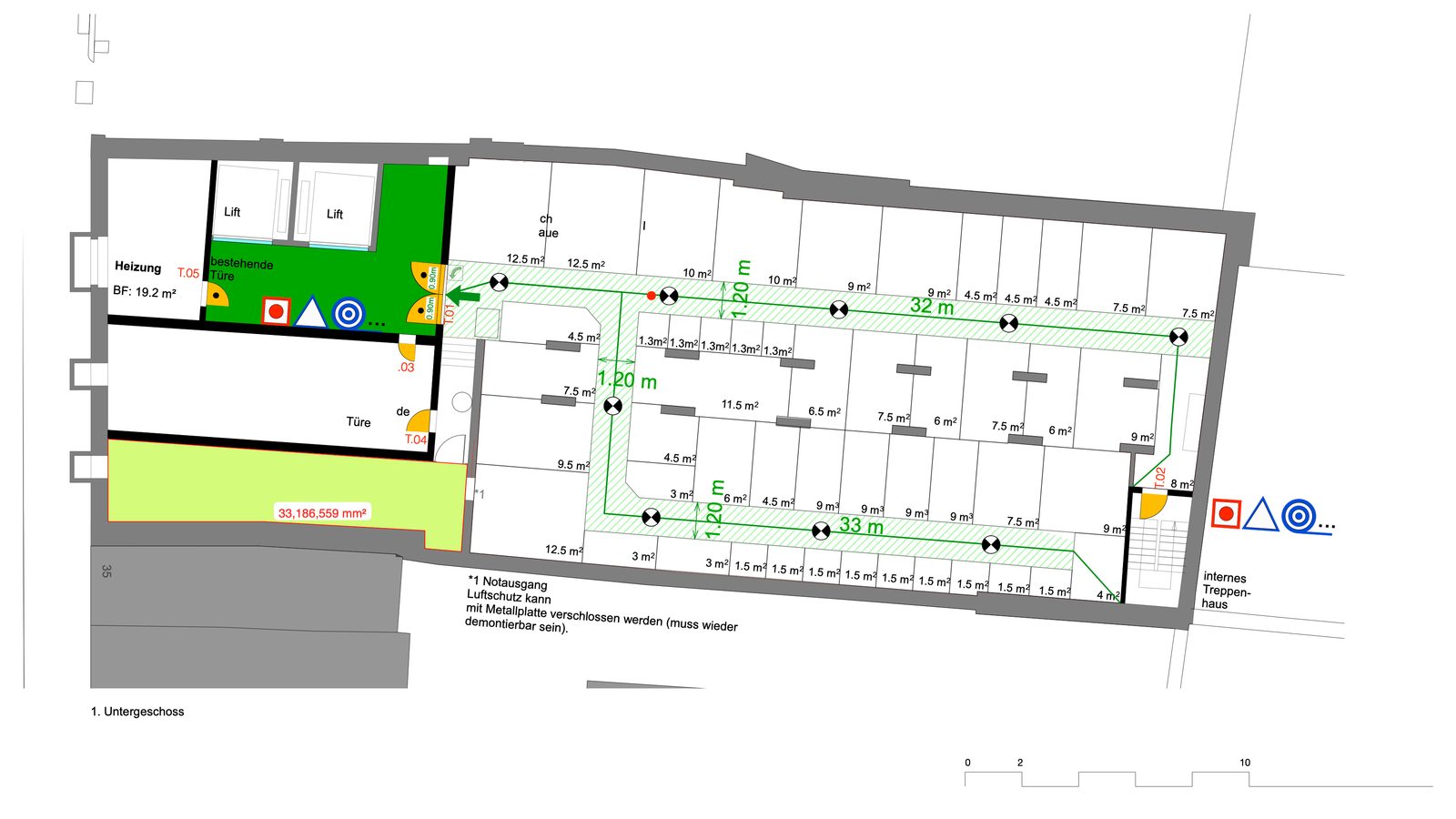 Grundriss (Brandschutzplan)