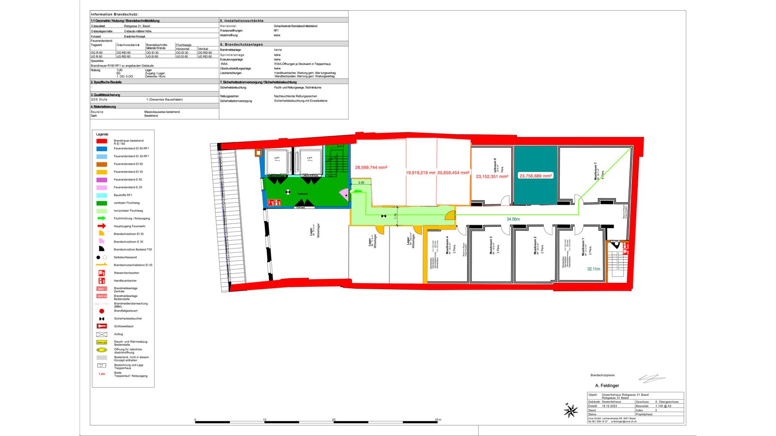 Grundriss (Brandschutzplan)