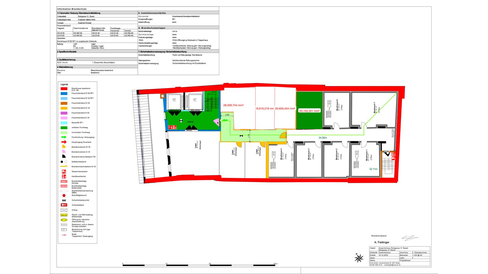 Grundriss (Brandschutzplan)