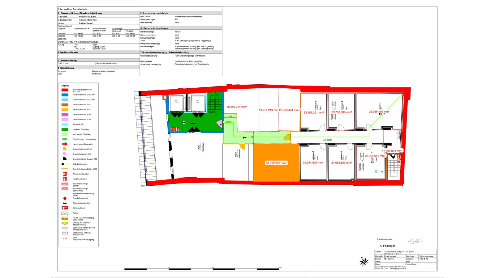 Grundriss (Brandschutzplan)