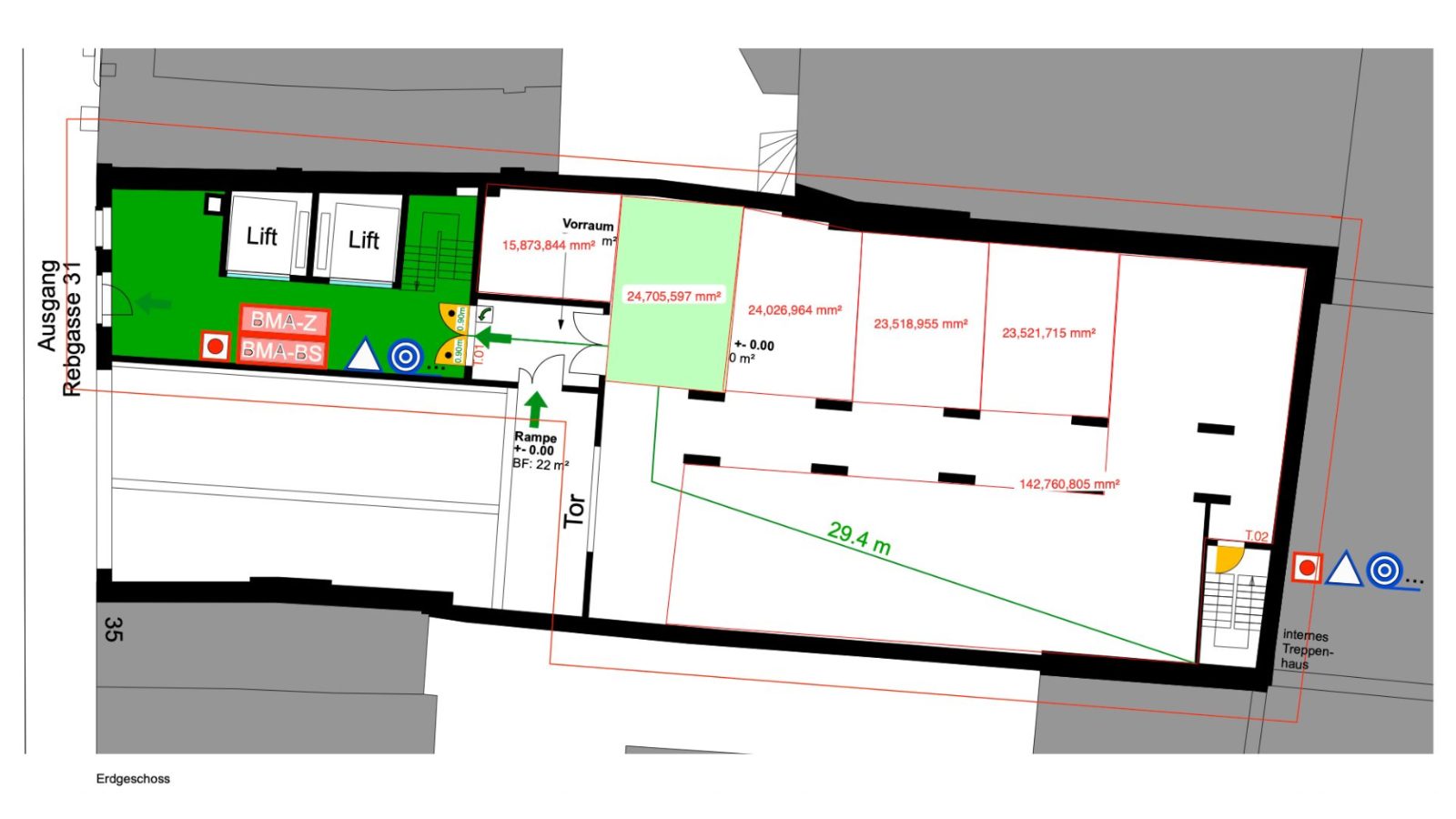 Grundriss (Brandschutzplan)