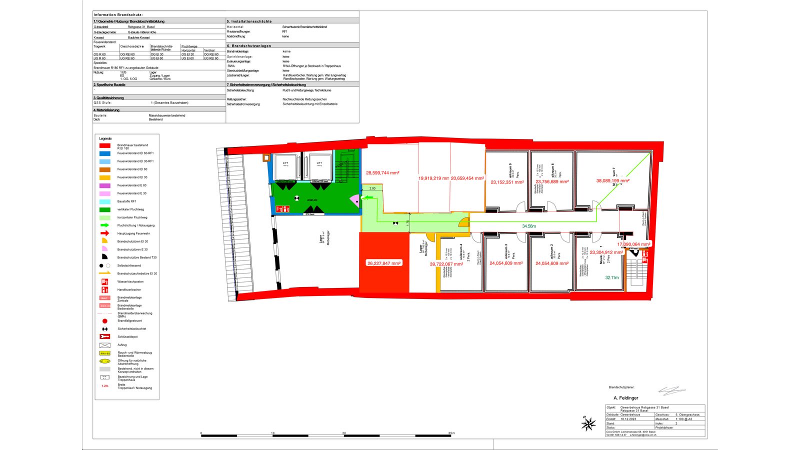 Grundriss (Brandschutzplan)
