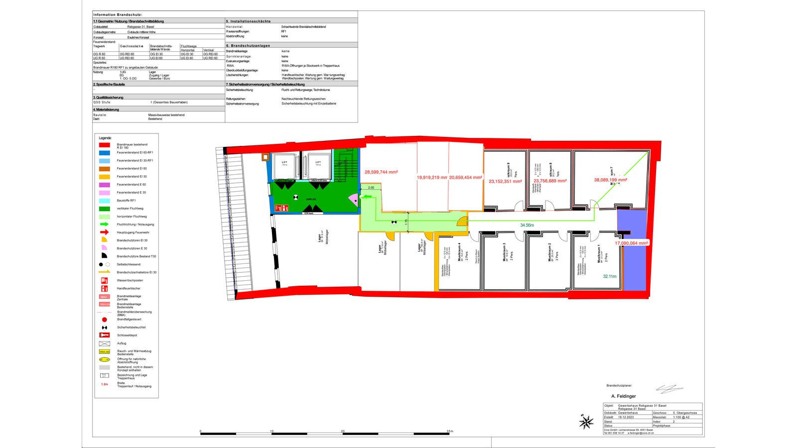 Grundriss (Brandschutzplan)