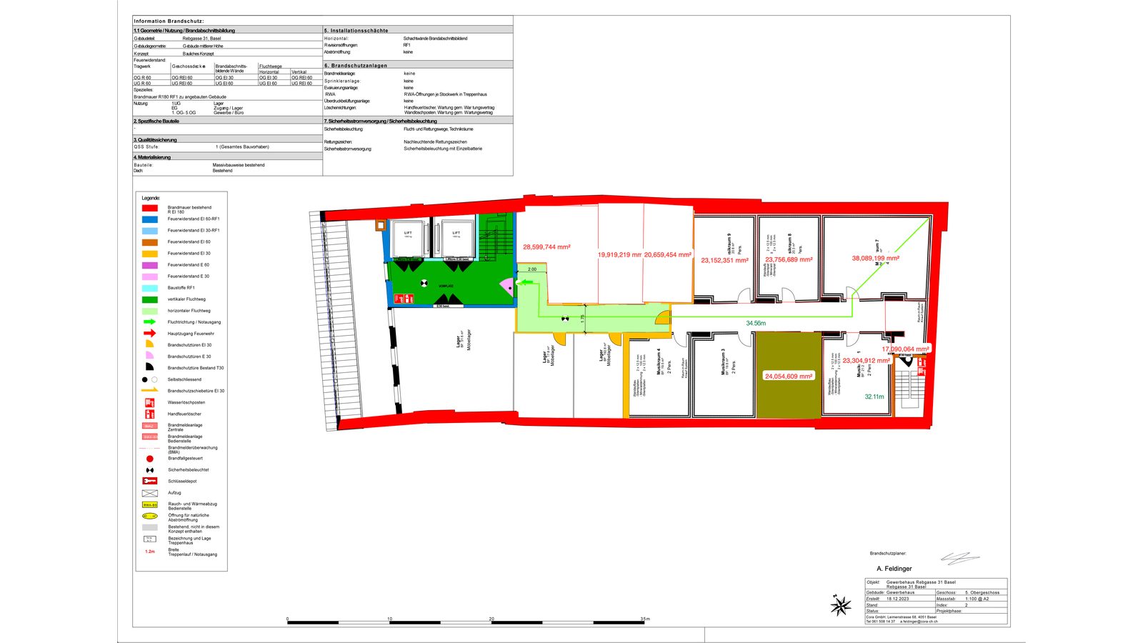 Grundriss (Brandschutzplan)