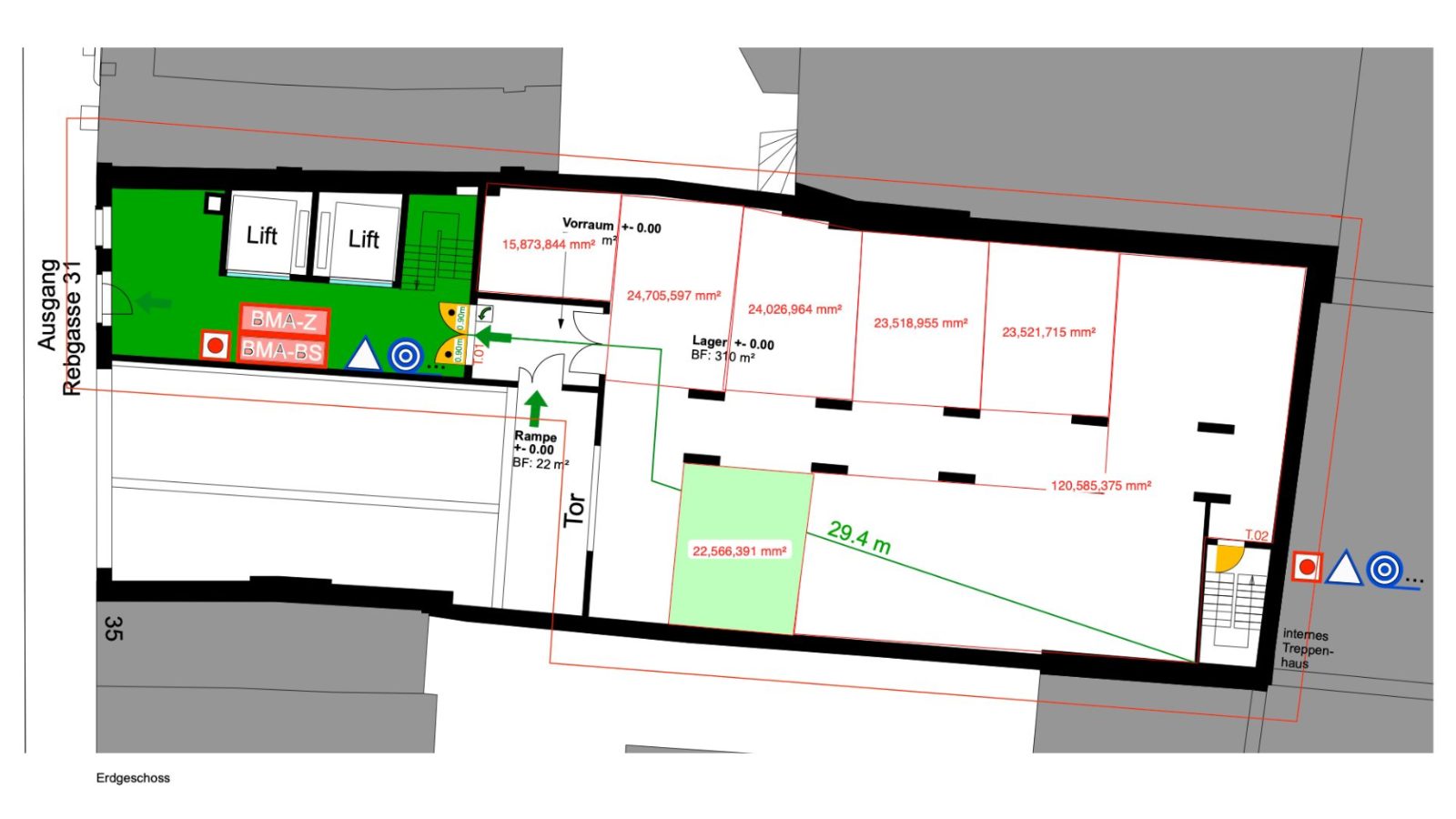 Grundriss (Brandschutzplan)