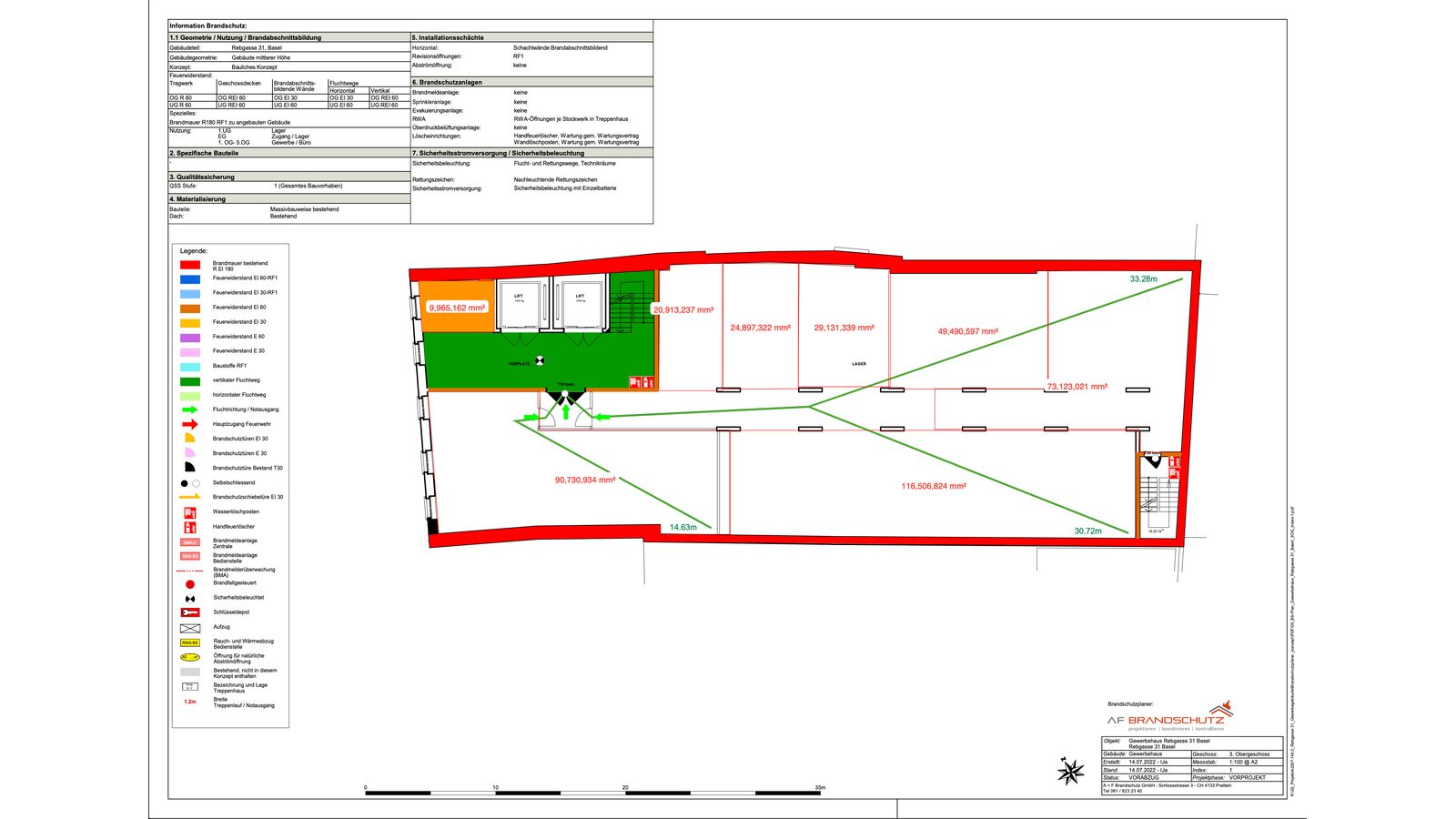 Grundriss (Brandschutzplan)