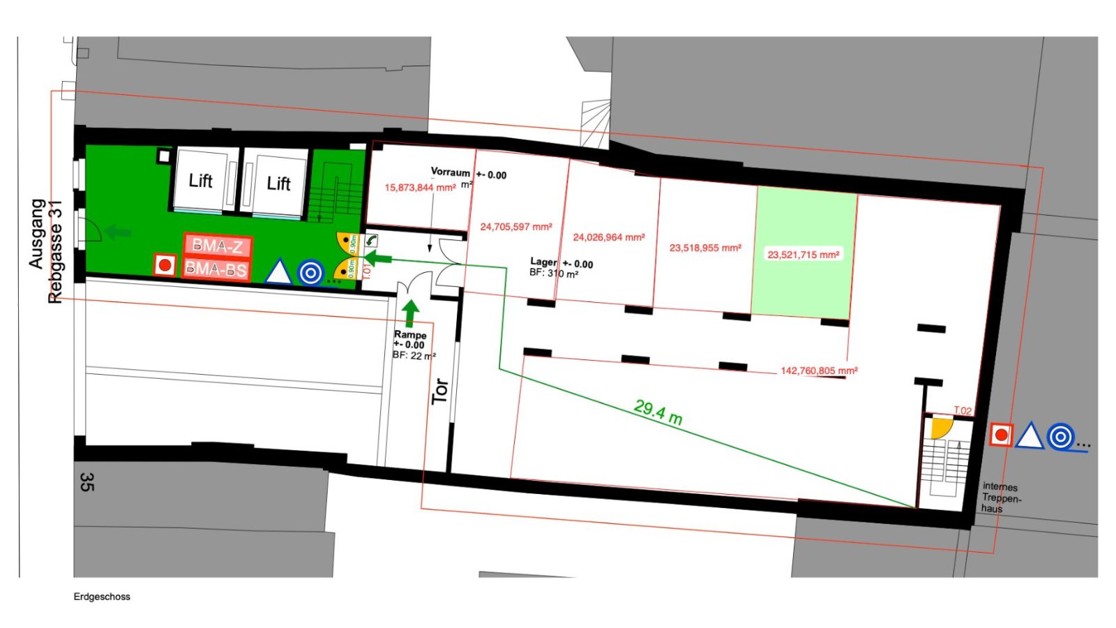 Grundriss (Brandschutzplan)