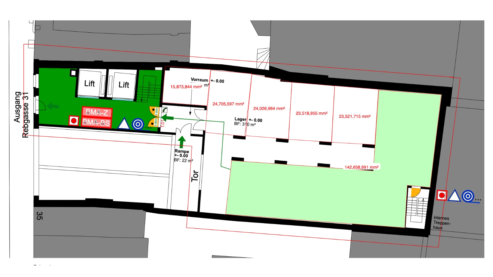 Grundriss (Brandschutzplan)