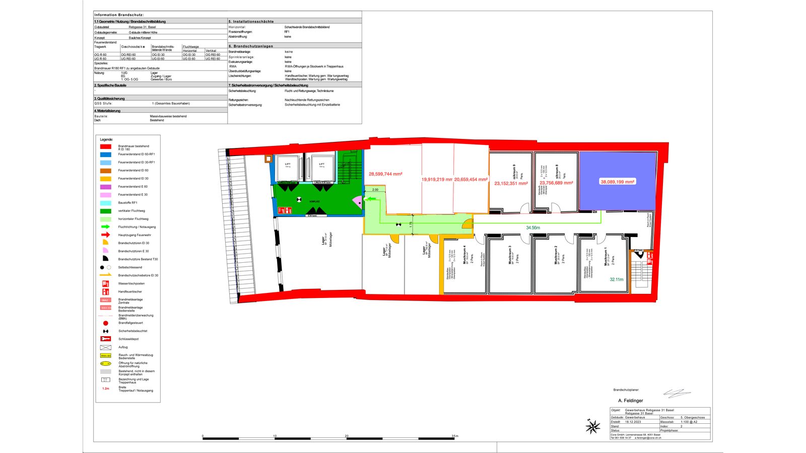 Grundriss (Brandschutzplan)