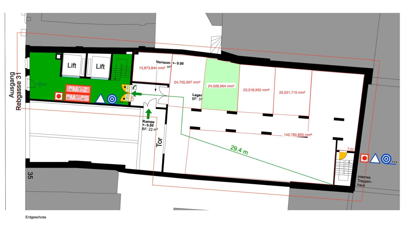 Grundriss (Brandschutzplan)