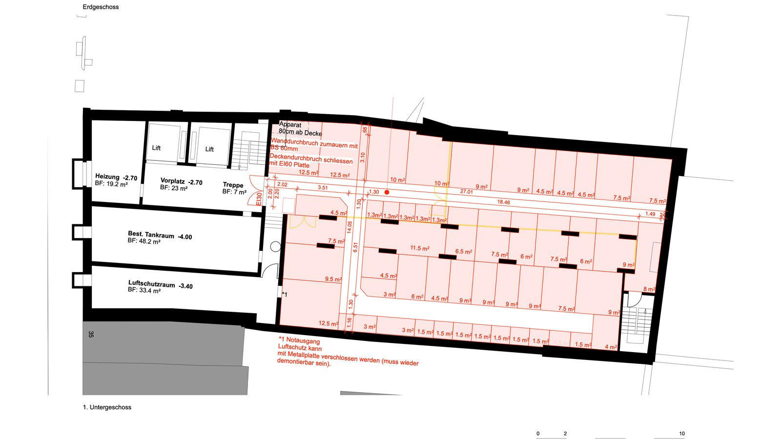 Grundriss (Brandschutzplan)