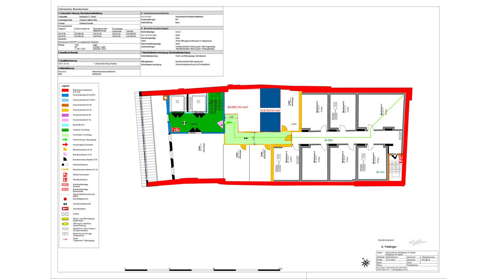 Grundriss (Brandschutzplan)