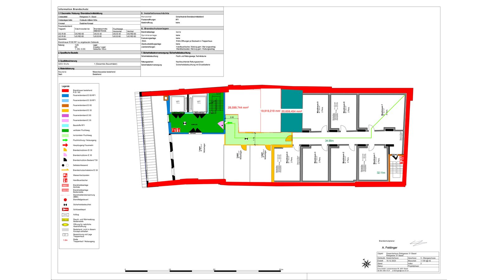 Grundriss (Brandschutzplan)