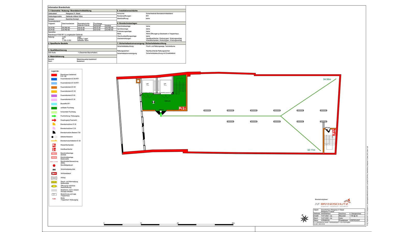 Grundriss (Brandschutzplan)