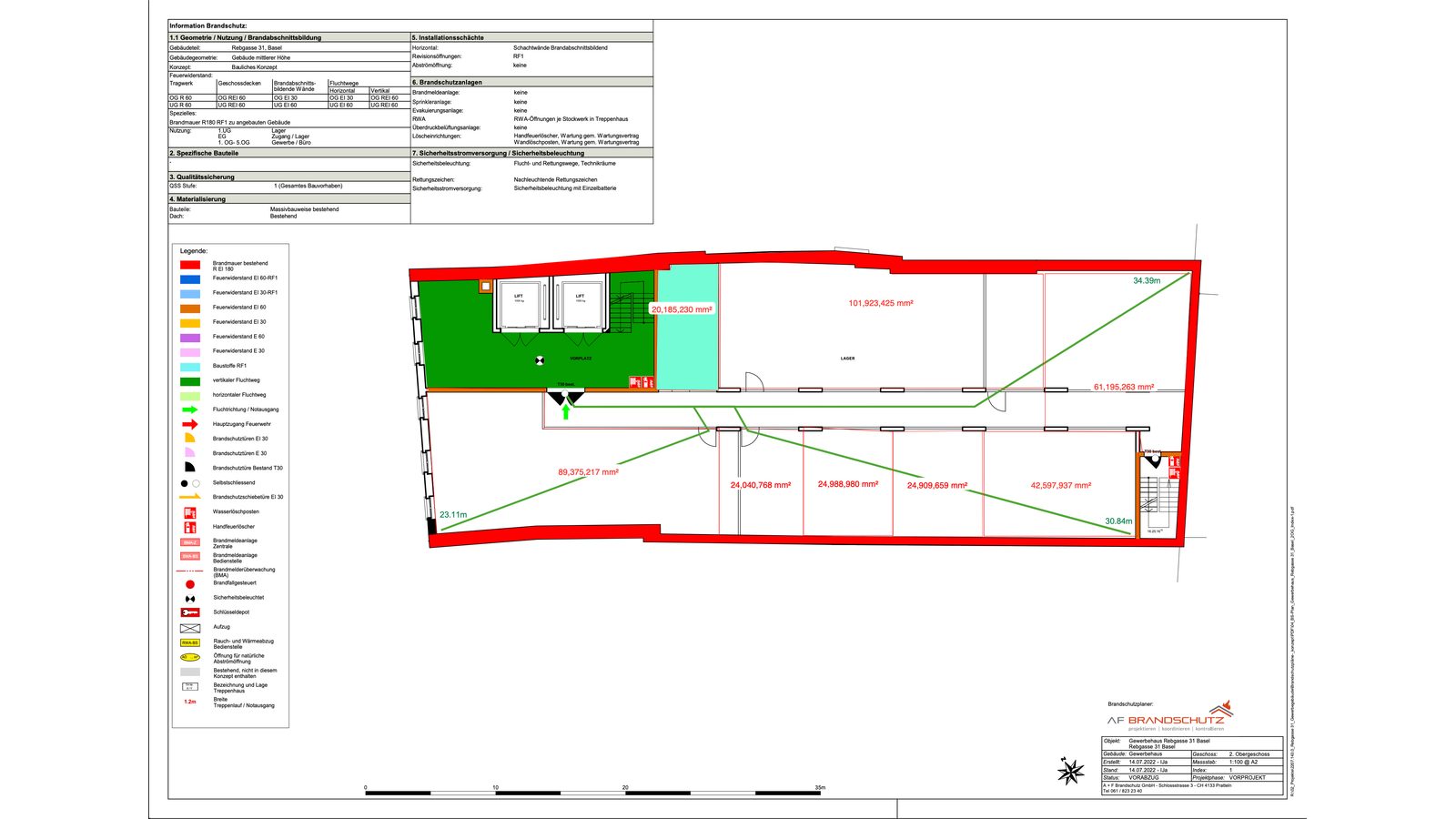 Grundriss (Brandschutzplan)