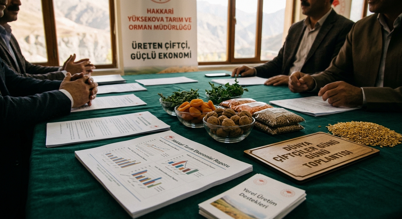 Hakkari'de Yerel Tarım Ekonomisi ve Üretim Destekleri Masaya Yatırıldı
