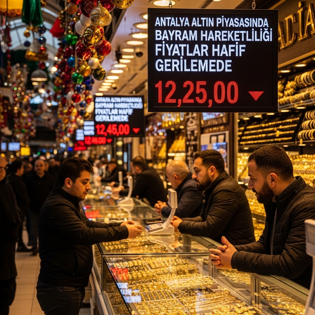 Antalya Altın Piyasasında Bayram Hareketliliği: Fiyatlar Hafif Gerilemede