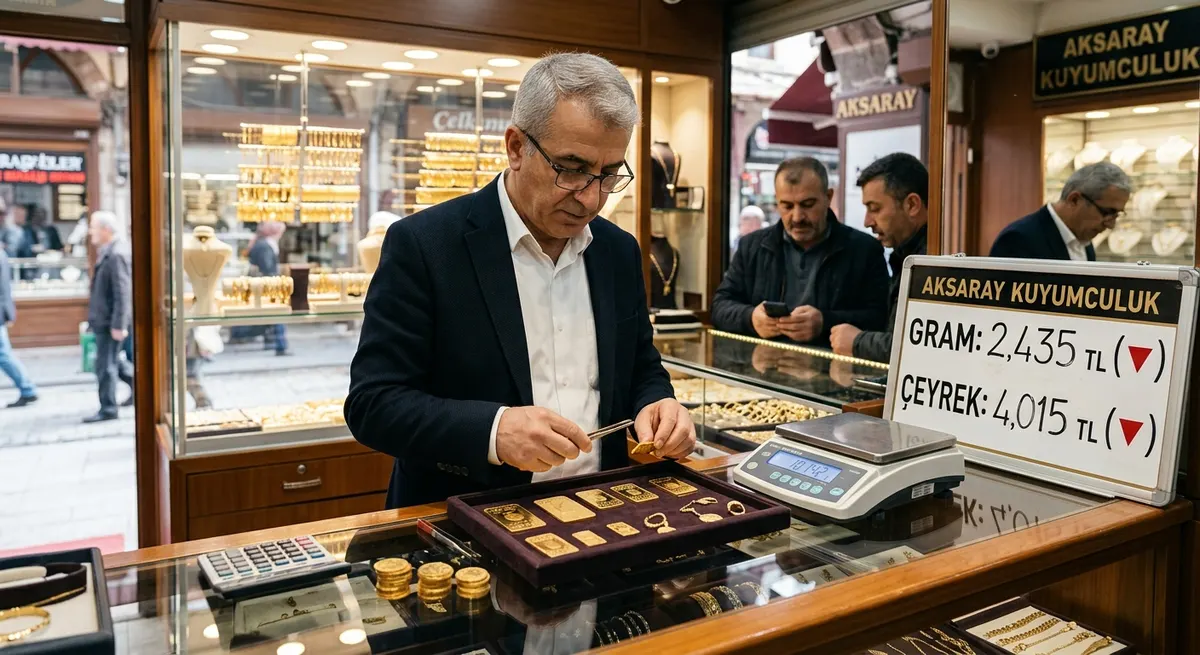 Aksaray Piyasasında Altın Fiyatları Güne Düşüşle Başladı: Son Durum