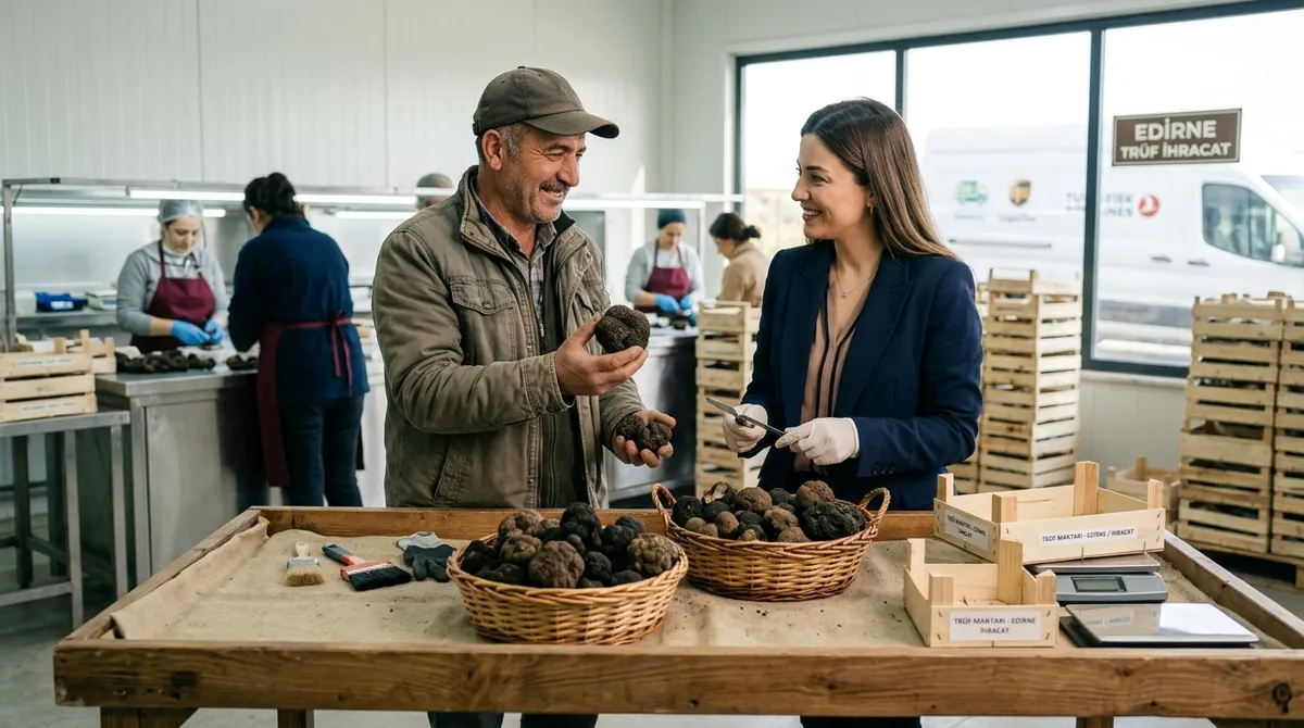 Edirne'de Trüf Mantarı İhracatı Bölge Ekonomisine Katkı Sağlıyor