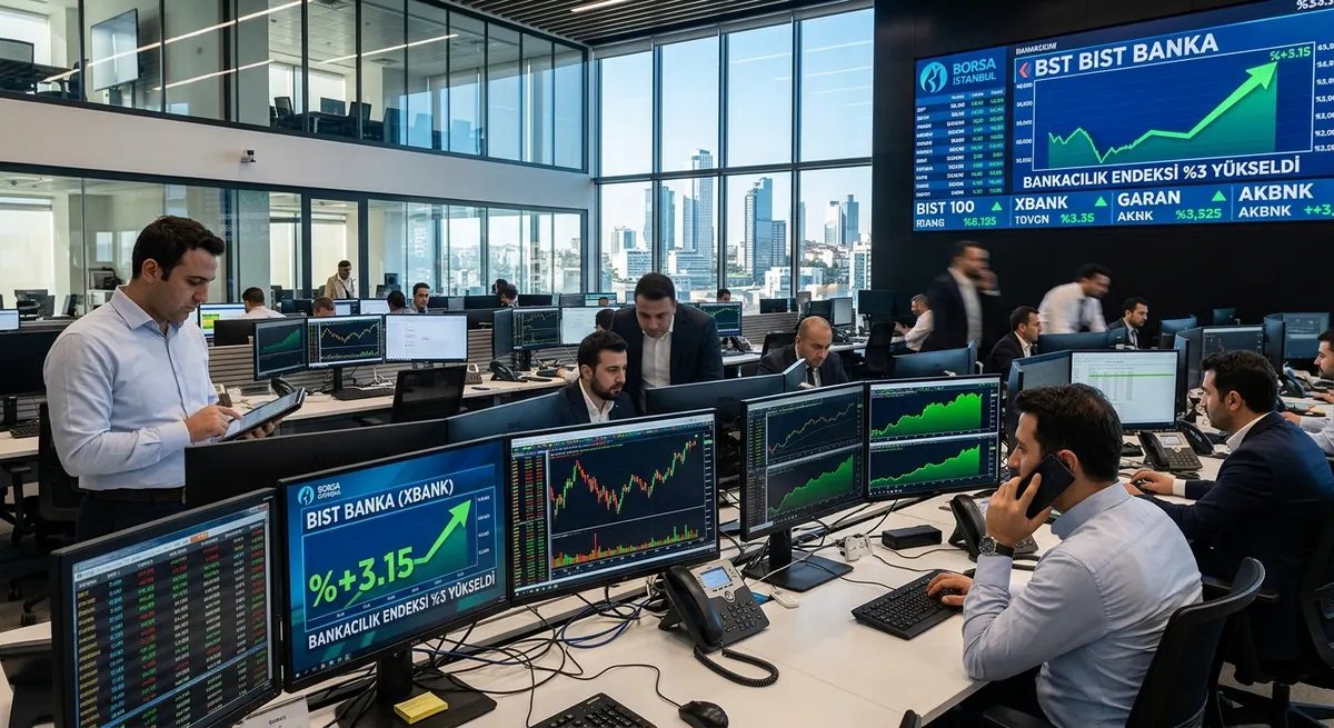 İstanbul Piyasalarında Hareketli Gün: Bankacılık Endeksi %3'ün Üzerinde Yükseldi
