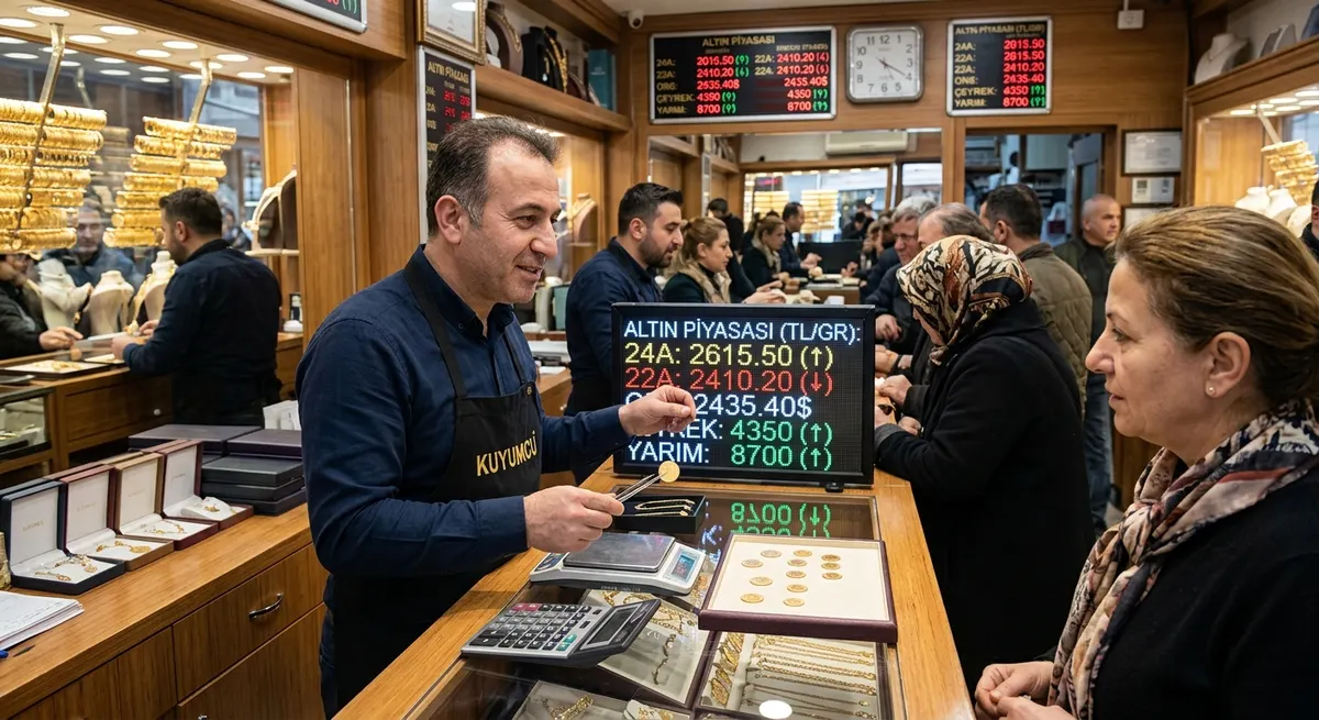 Isparta Altın Piyasasında Gün Ortası Hareketliliği: Fiyatlar Dalgalanıyor