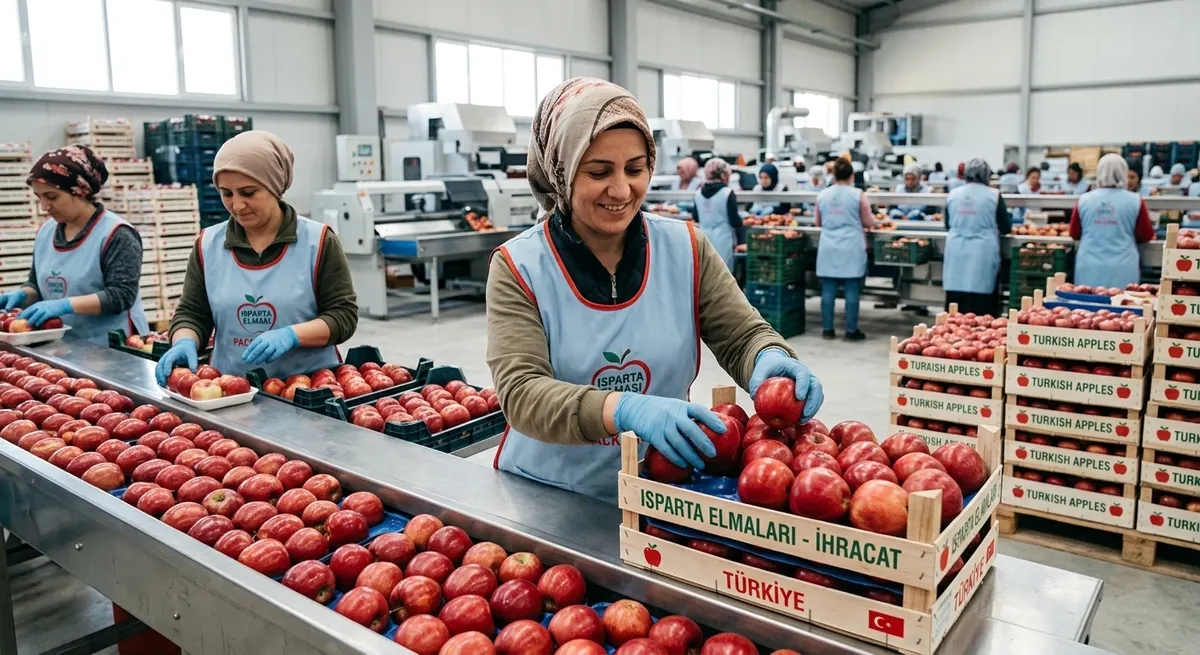 Isparta Elma Sektöründe Kadın İşçiler Ekonomiye Güç Katıyor