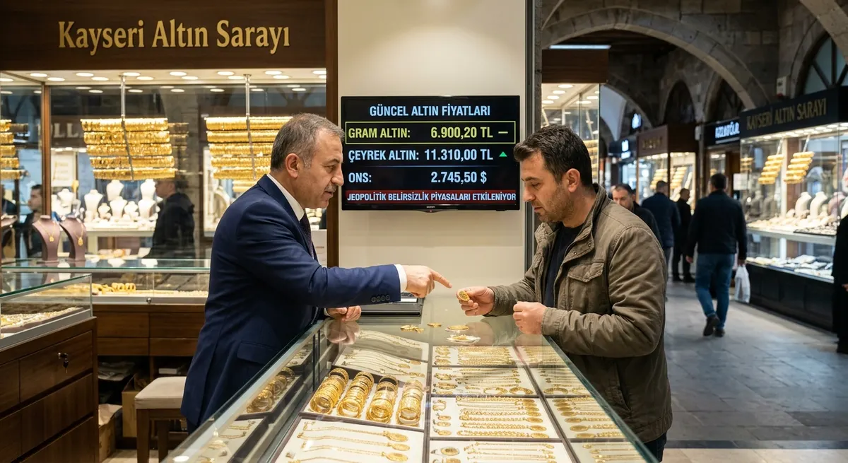 Kayseri Serbest Piyasa: Altın Fiyatlarında Jeopolitik Belirsizlik Etkisi