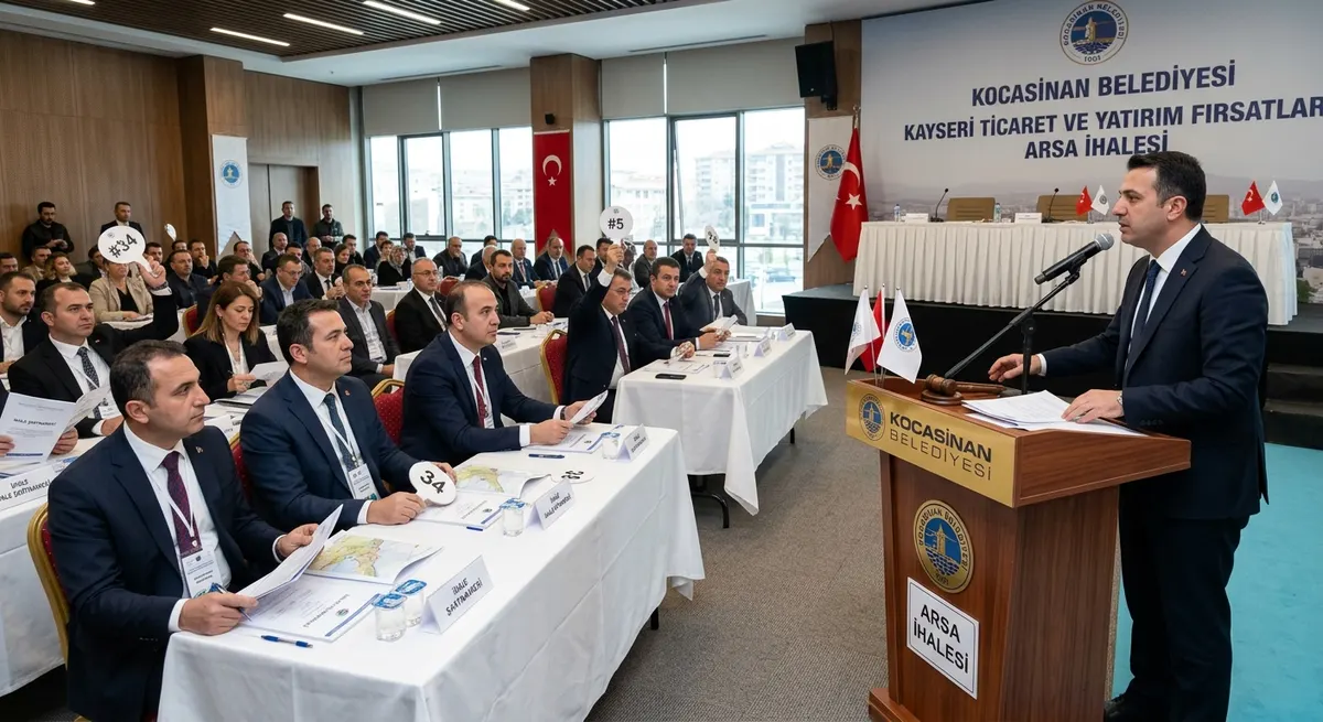 Kocasinan Belediyesi'nden Kayseri Ticaret ve Yatırım Fırsatları: Arsa İhalesi