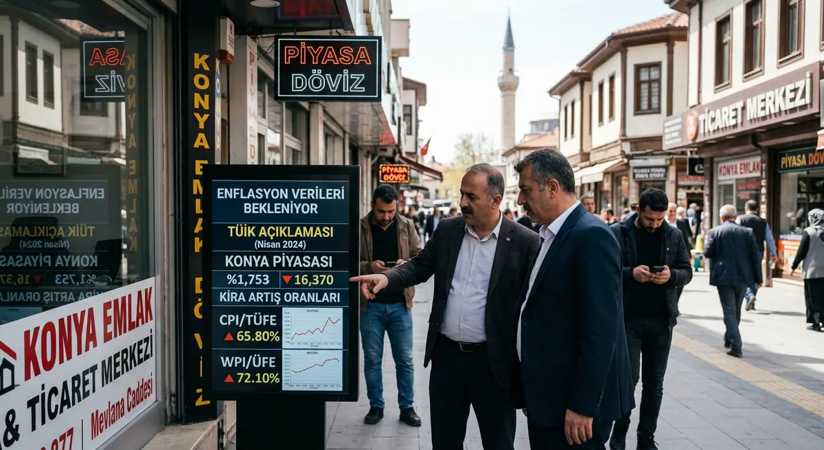 Konya Piyasasında Gözler TÜİK’in Enflasyon Verisinde: Kira Artışları Belirleniyor