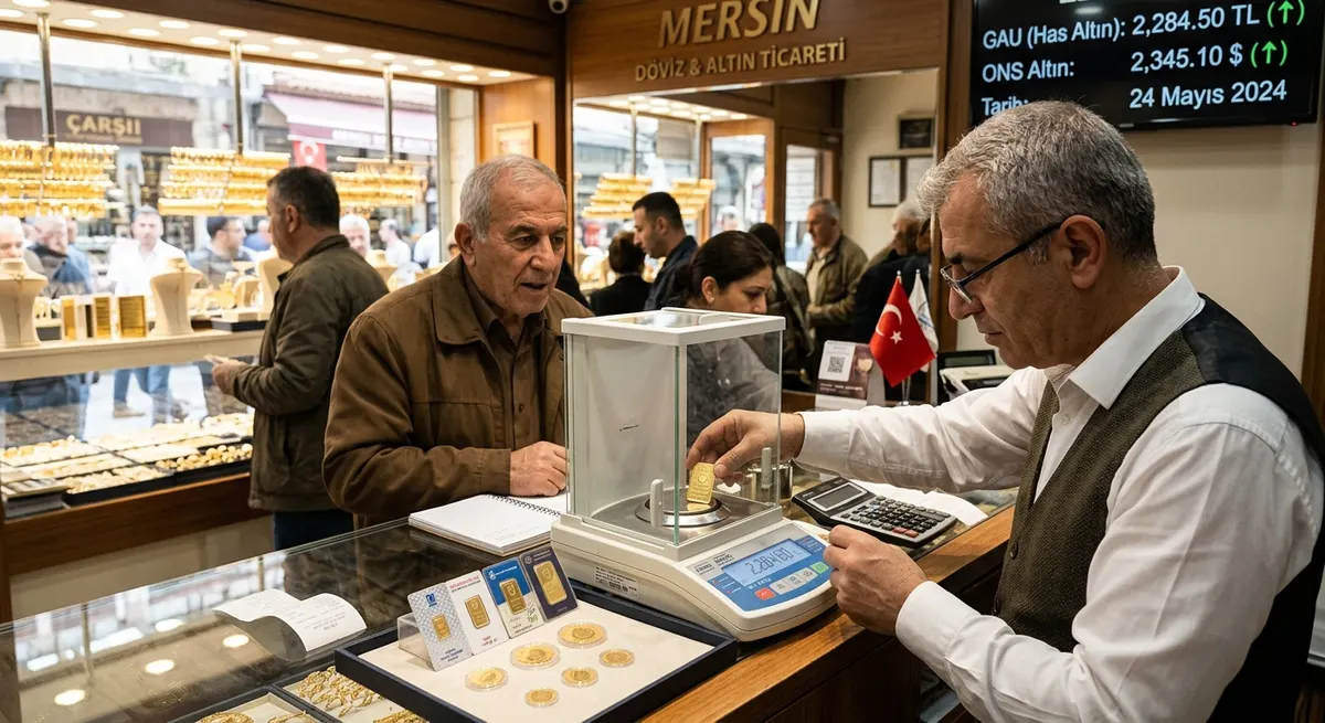 Mersin Altın Piyasasında Hareketlilik: Gram Altın Güne Yükselişle Başladı