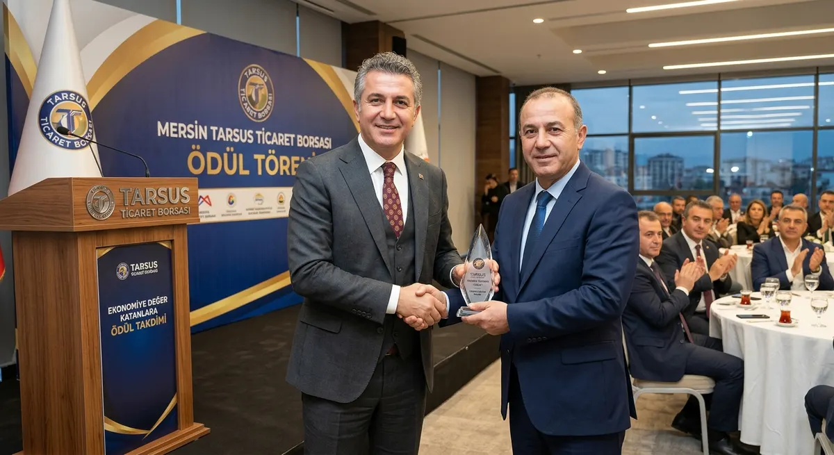 Mersin Tarsus Ticaret Borsası'ndan Ekonomiye Değer Katanlara Ödül Takdimi