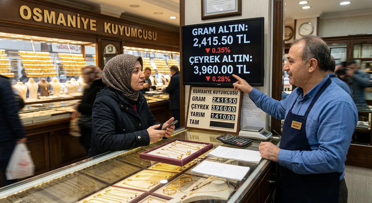 Osmaniye Altın Piyasasında Son Durum: Gram ve Çeyrek Altında Hafif Düşüşler