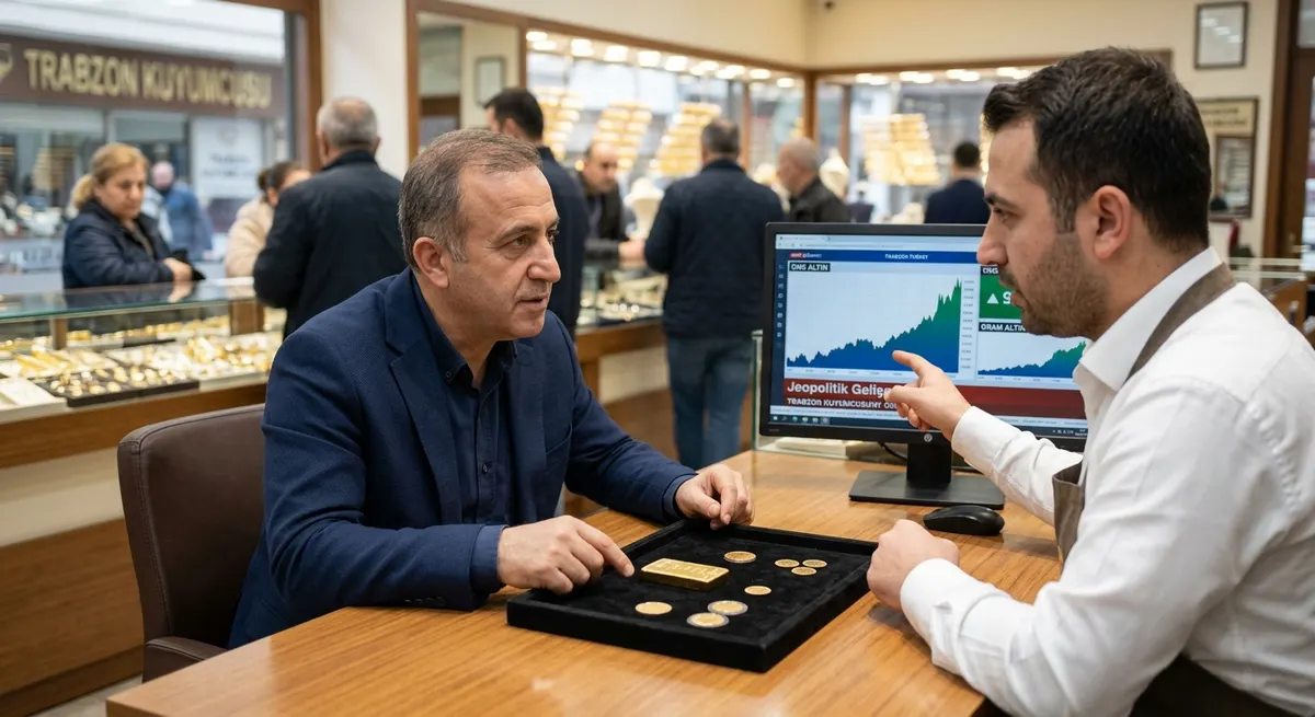 Trabzon Piyasalarda Altın Hareketliliği: Yatırımcı Yönünü Belirliyor