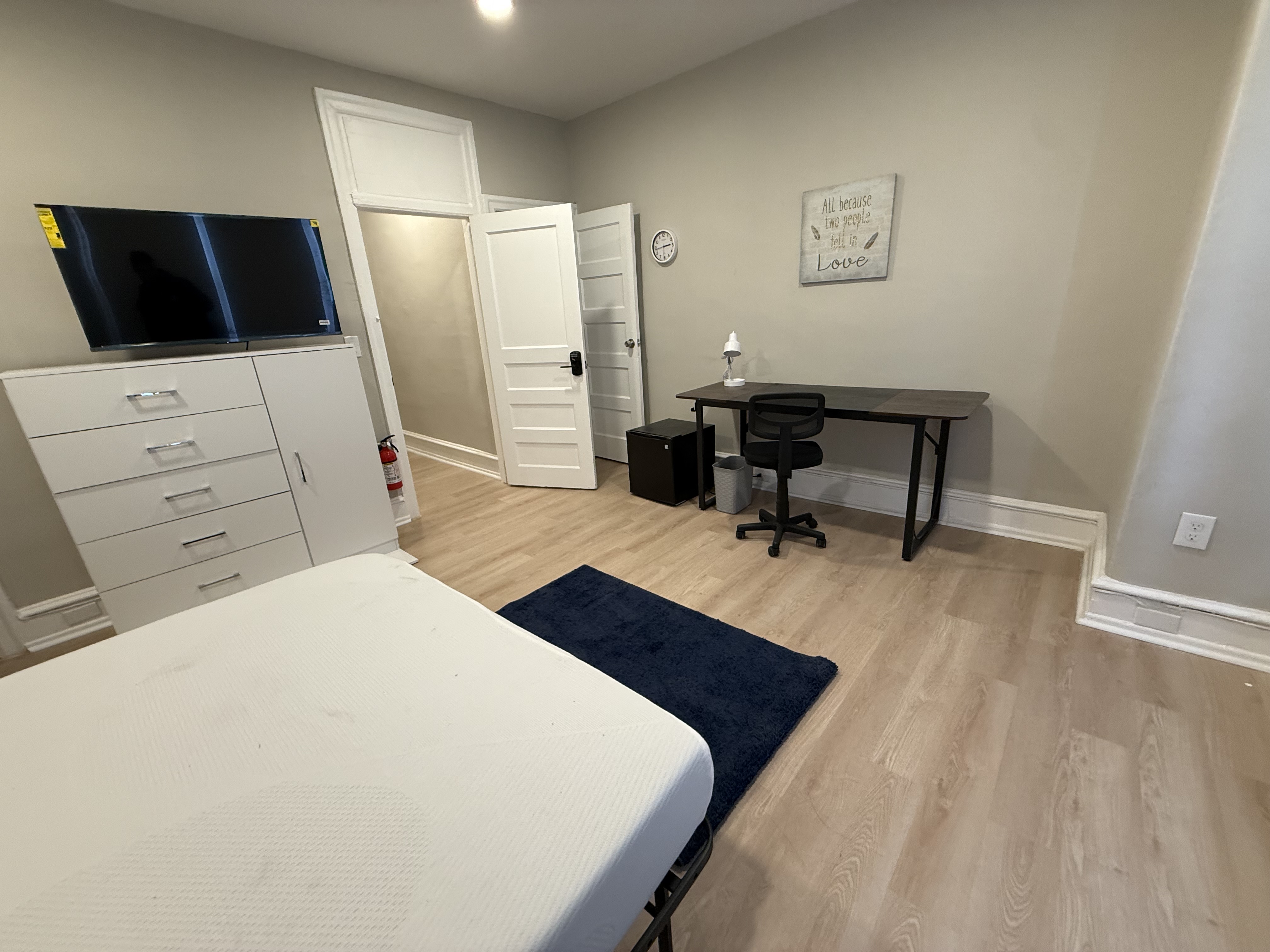 Finished interior in the West Philadelphia mixed-use building