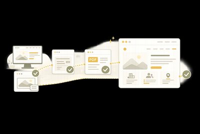 digram of webpages linked together