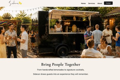 Screenshot of Sidecar Website