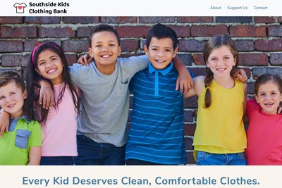 Southside Kids Clothing Bank website screenshot