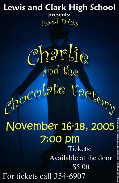 Charlie & the Chocolate Factory — Tiger Drama 2005-2006 production poster