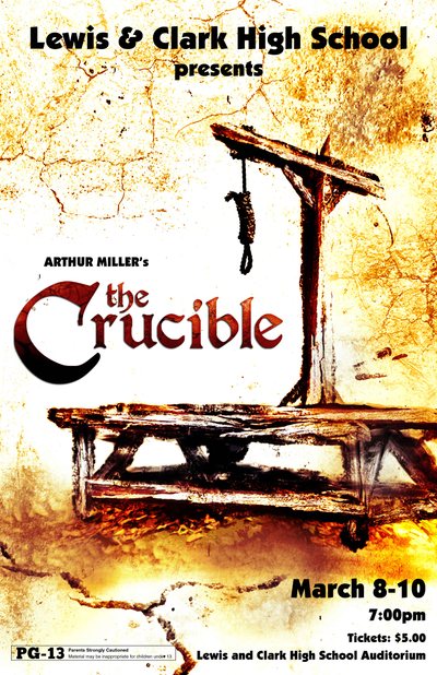 The Crucible — Tiger Drama 2011-2012 production poster
