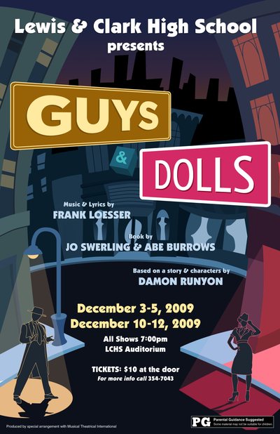 Guys & Dolls — Tiger Drama 2009-2010 production poster