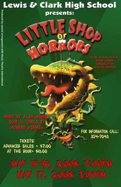 Little Shop of Horrors — Tiger Drama 2007-2008 production poster