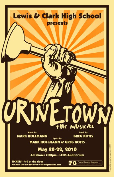 Urinetown — Tiger Drama 2009-2010 production poster