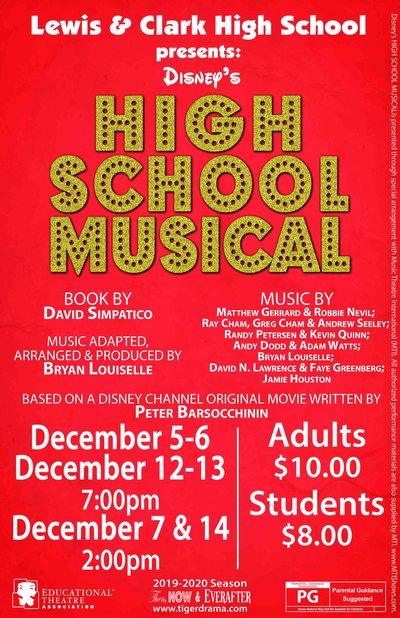 High School Musical — Tiger Drama 2019-2020 production poster