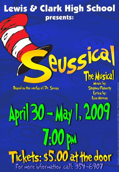 Seussical — Tiger Drama 2008-2009 production poster