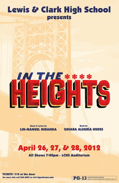 In the Heights — Tiger Drama 2012-2013 production poster