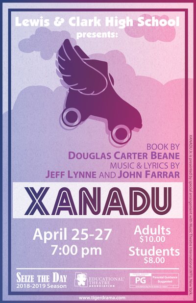 Xanadu — Tiger Drama 2018-2019 production poster