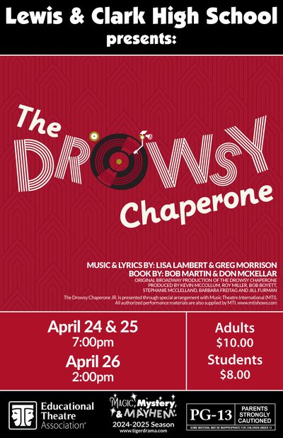 The Drowsy Chaperone — Tiger Drama 2024-2025 production poster